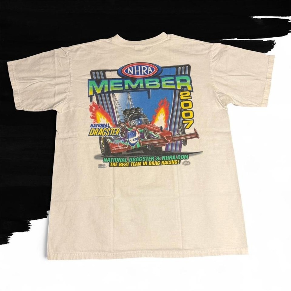 2007 NHRA Member Drag Racing Shirt White Large - Picture 2 of 3